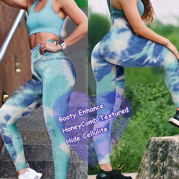 Watch OUT! "Booty lift" leggings tie dye work out - Picture 1 of 3